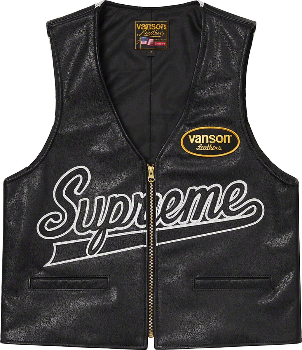 Supreme®/Vanson Leathers® Spider Web Vest view 8